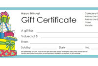 New Mary Kay Gift Certificate Template