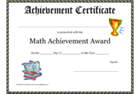 New Math Certificate Template
