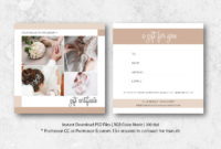 New Photoshoot Gift Certificate Template
