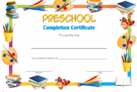 New Preschool Graduation Certificate Template Free