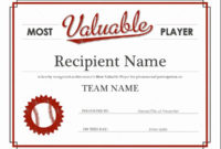 New Softball Certificate Templates Free