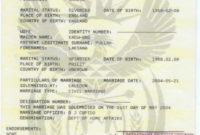 New South African Birth Certificate Template