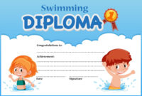 New Swimming Certificate Templates Free