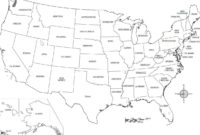 New United States Map Template Blank