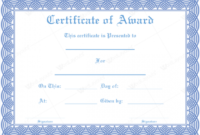Professional Award Certificate Templates Word 2007