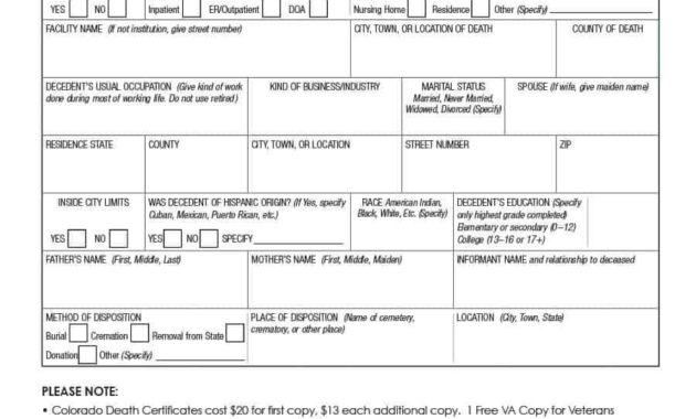 Professional Baby Death Certificate Template