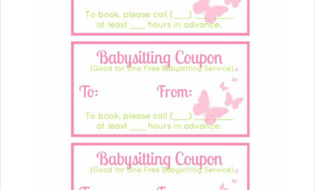 Professional Babysitting Certificate Template