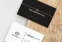 Professional Blank Business Card Template Psd