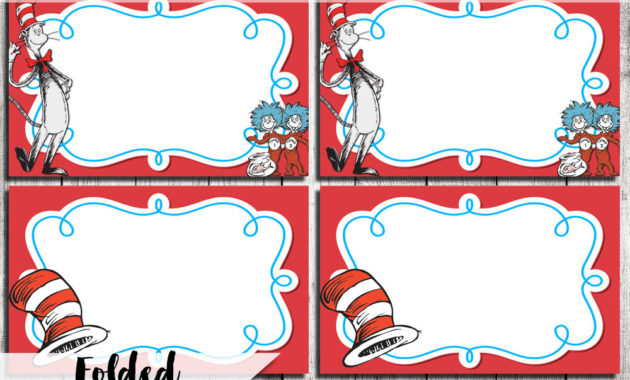 Professional Blank Cat In The Hat Template