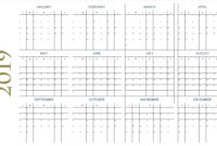 Professional Blank One Month Calendar Template
