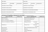 Professional Blank Personal Financial Statement Template