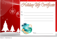 Professional Christmas Gift Templates Free Typable
