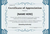 Professional Editable Certificate Of Appreciation Templates