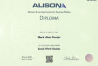 Professional Editable Certificate Social Studies