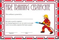 Professional Firefighter Certificate Template