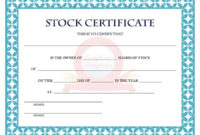 Professional Free Stock Certificate Template Download