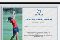 Professional Golf Certificate Templates For Word