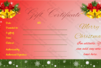 Professional Homemade Christmas Gift Certificates Templates