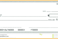 Professional Large Blank Cheque Template