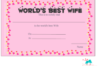Professional Love Certificate Templates