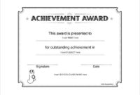Professional Microsoft Word Award Certificate Template
