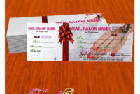 Professional Nail Salon Gift Certificate Template