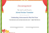Professional Outstanding Effort Certificate Template