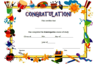 Professional Preschool Graduation Certificate Free Printable