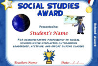 Professional Social Studies Certificate Templates
