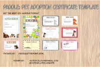 Professional Stuffed Animal Birth Certificate Template 7 Ideas