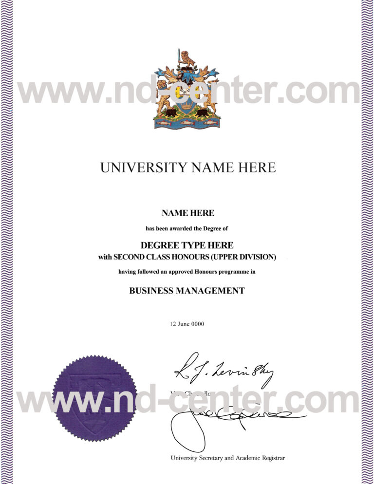 Professional University Graduation Certificate Template