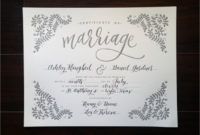 Professional Wedding Gift Certificate Template