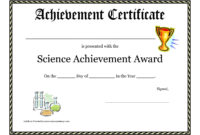 Simple 10 Science Fair Winner Certificate Template Ideas