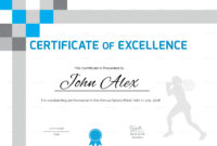 Simple Athletic Certificate Template