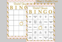 Simple Blank Bridal Shower Bingo Template
