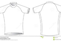 Simple Blank Cycling Jersey Template