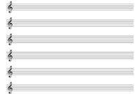 Simple Blank Sheet Music Template For Word