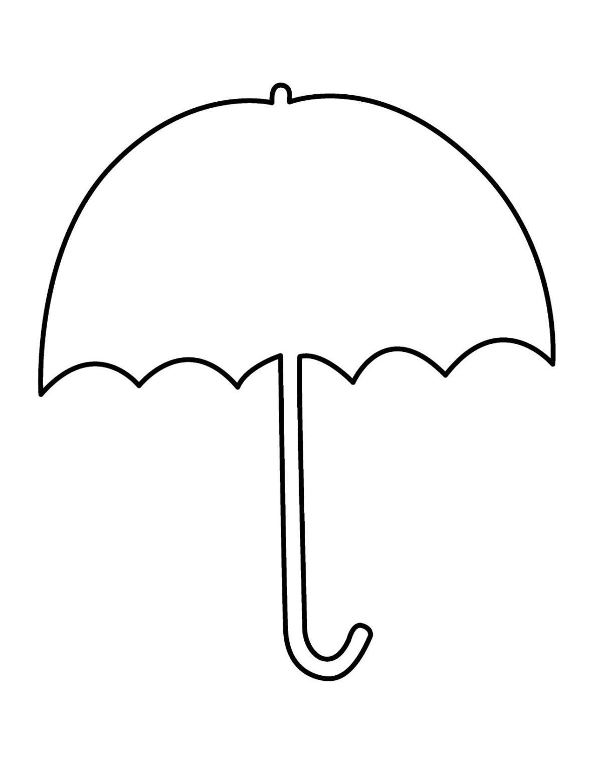 Simple Blank Umbrella Template