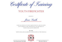 Simple Firefighter Certificate Template