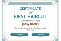 Simple First Haircut Certificate