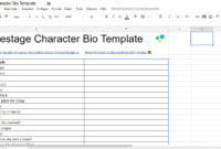 Simple Free Bio Template Fill In Blank