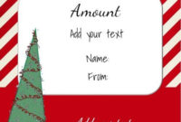 Simple Homemade Christmas Gift Certificates Templates