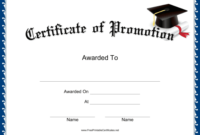 Simple Job Promotion Certificate Template Free