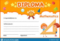 Simple Math Certificate Template