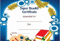 Simple Super Reader Certificate Templates