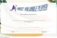 Simple Volleyball Tournament Certificate
