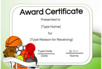 Stunning Athletic Certificate Template