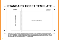 Stunning Blank Admission Ticket Template