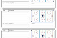 Stunning Blank Hockey Practice Plan Template