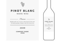 Stunning Blank Wine Label Template